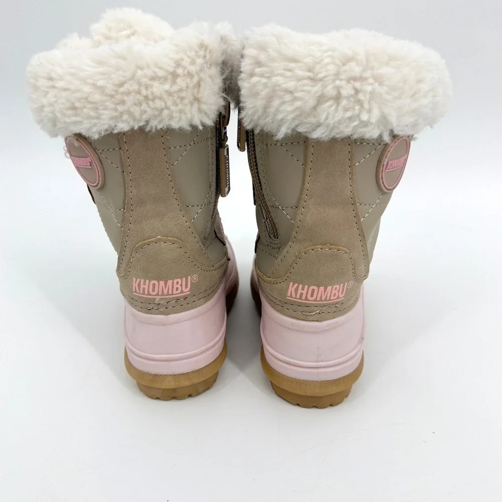 Khombu Pink Toddler Faux Fur Snow Winter Boots Sz 6